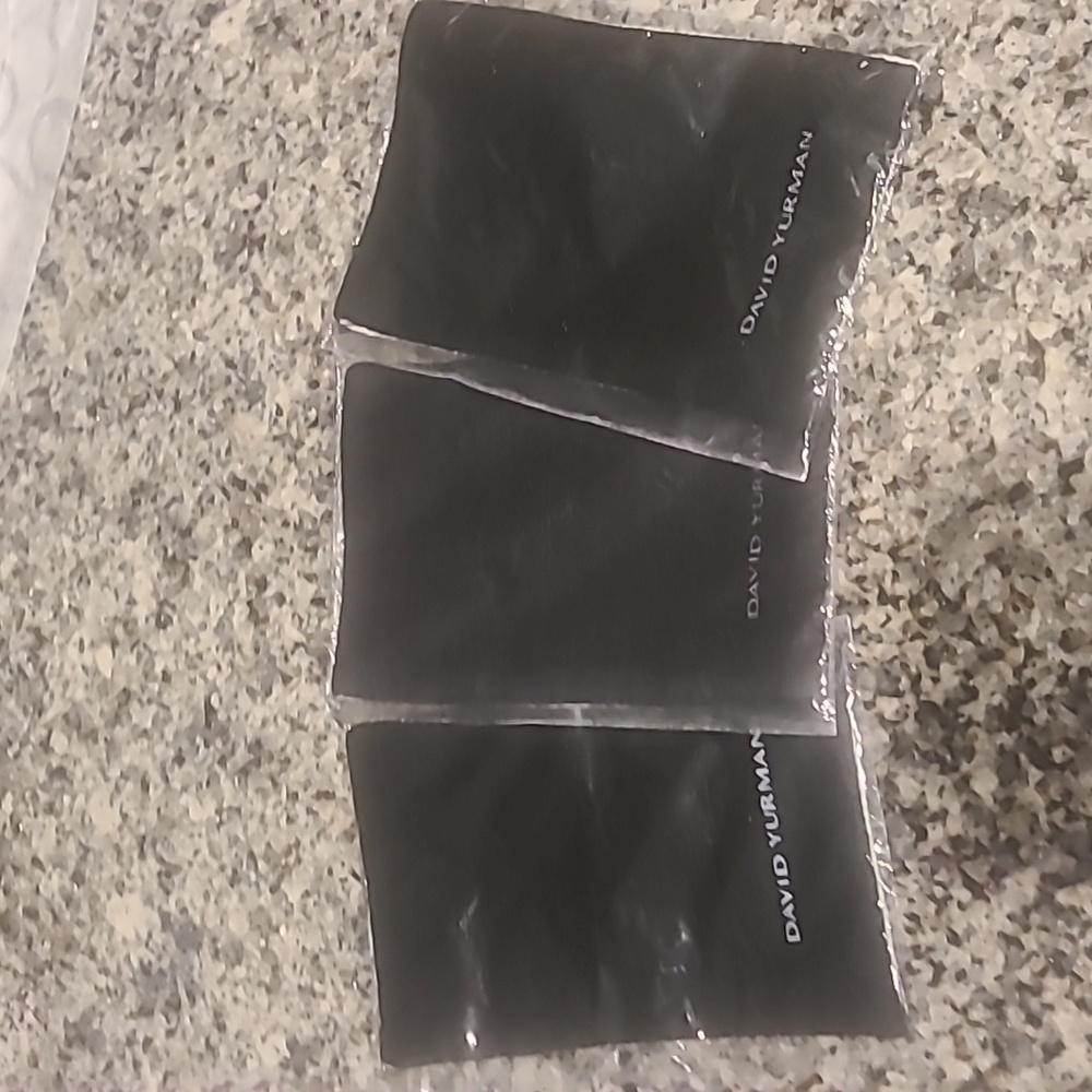 David Yurman dust cloth, set of 3